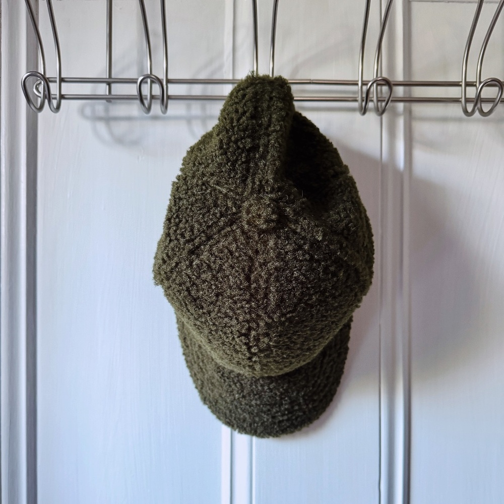 Free People Beau Sherpa Baseball Hat (Green)